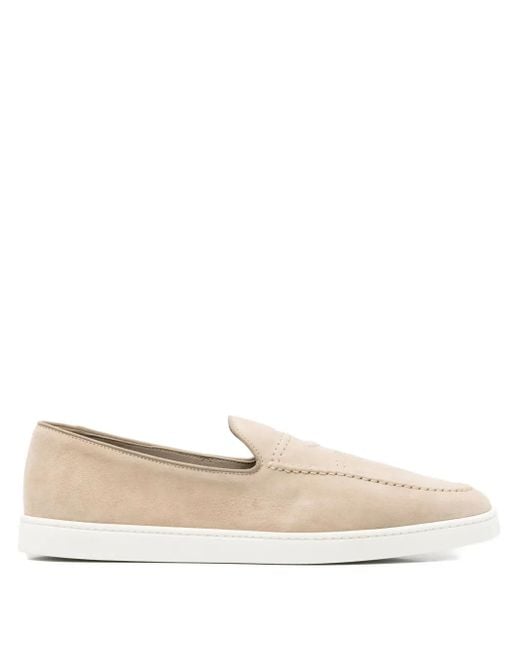 Church's Natural Topstitched Loafers for men