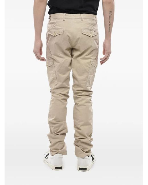 Corneliani Natural Slim-Fit Cotton Cargo Trousers for men