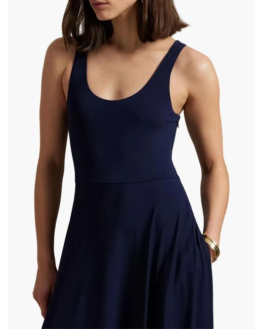 Abito Con Scollo A U di Polo Ralph Lauren in Blue