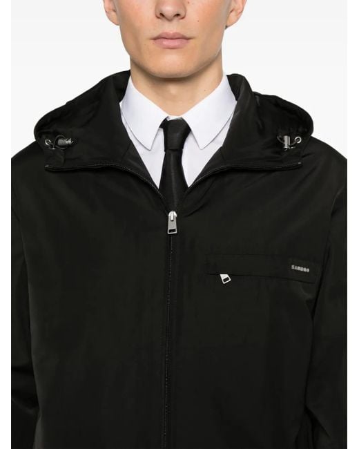 メンズ Sandro フーデッド ジャケット Black