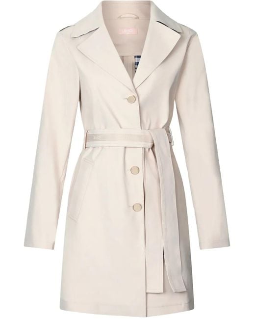 Liu Jo Natural Trenchcoat mit Gürtel