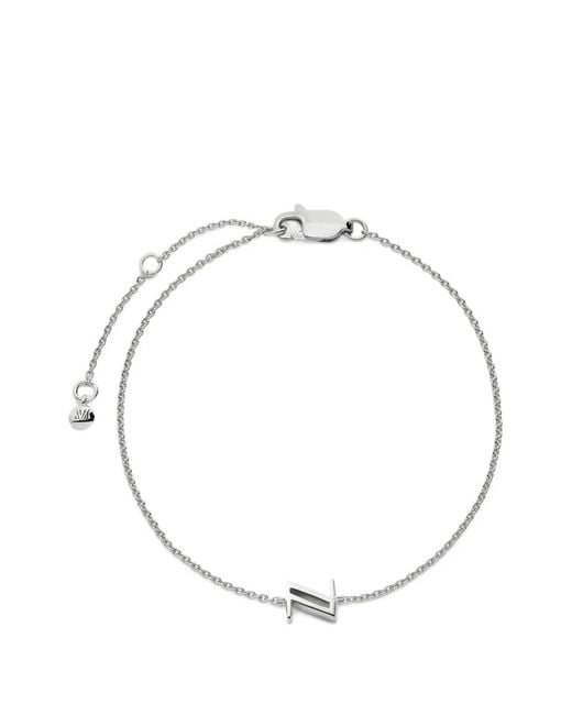 Monica Vinader Metallic Initial Z Chain Bracelet