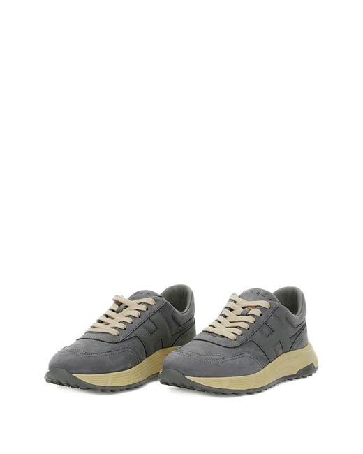 Hogan Gray Hyperlight Logo Sneakers for men