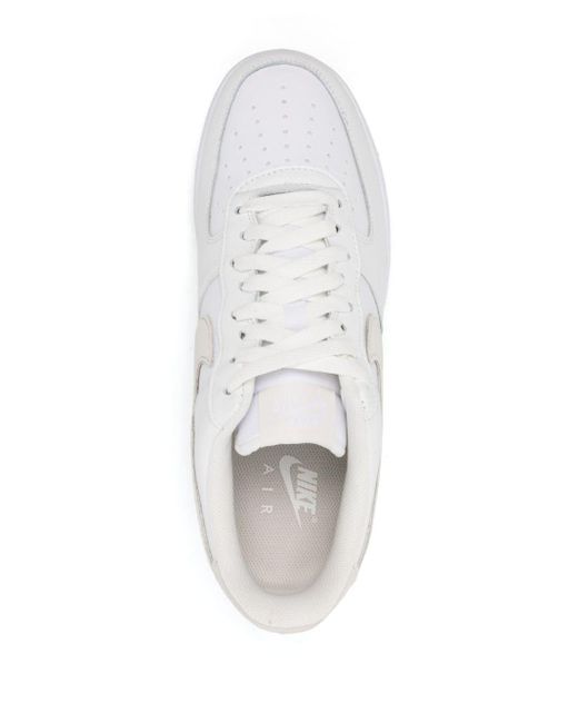 Nike White Air Force 1 '07 Lv8 Leather Sneakers for men