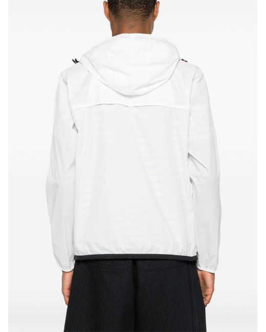 COMME DES GARÇONS PLAY White X K-Way Heart-Patch Lightweight Jacket