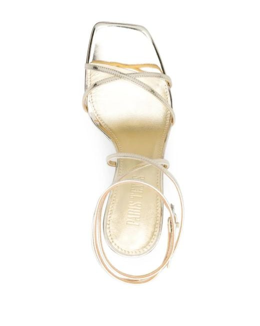 Paris Texas White Diana 105Mm Wraparound Sandals