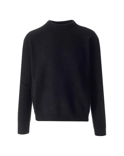 Al Duca D'aosta Blue Ribbed-Knit Cashmere Jumper for men