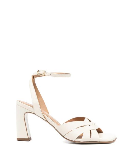 Pedro Miralles White Munera Square-Toe Sandals
