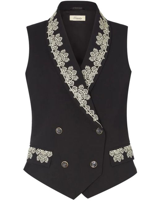 Temperley London Black Lottie Waistcoat