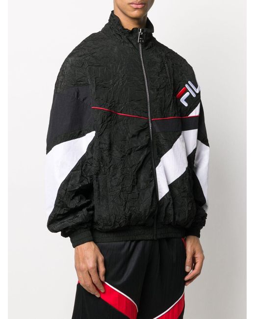 fila windbreaker black