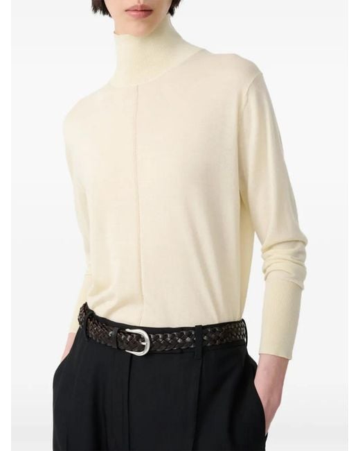 Studio Nicholson White Eide Ladder-Stitch Sweater