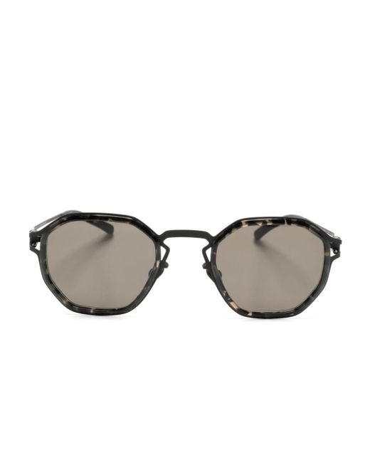 Mykita Gray Gia Geometric-frame Sunglasses