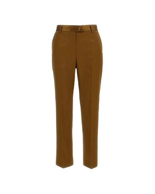 Alberto Biani Natural Straight Trousers