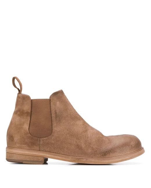 Marsèll Brown Zucca Zeppa Ankle Boots for men