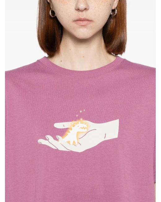 SPORT b. by agnès b. Pink Dino-Print T-Shirt