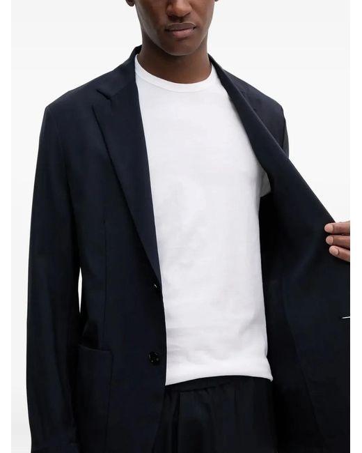 Barena Blue Single-Breasted Blazer for men