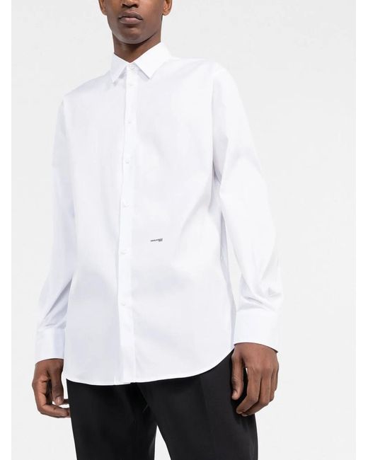 DSquared² Overhemd Met Logo in het White voor heren