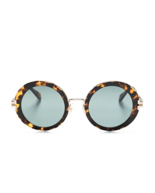 Marc Jacobs Blue Sonnenbrille mit rundem Gestell
