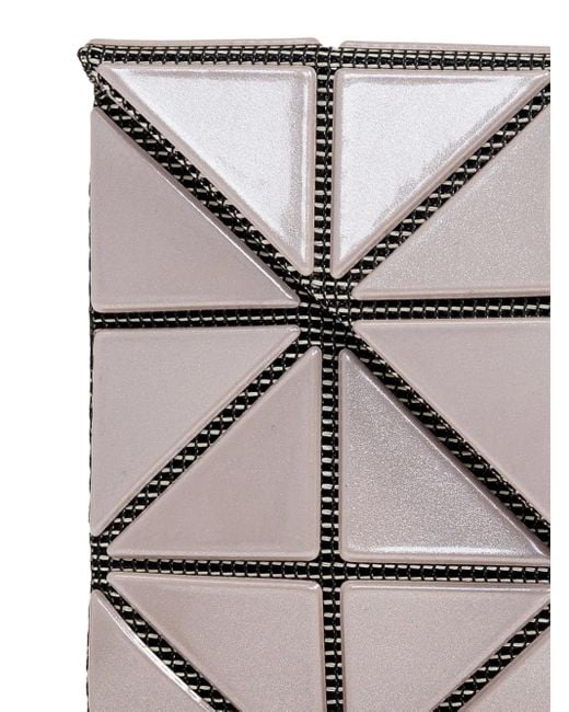 Issey Miyake Gray Geometric Panel Wallet