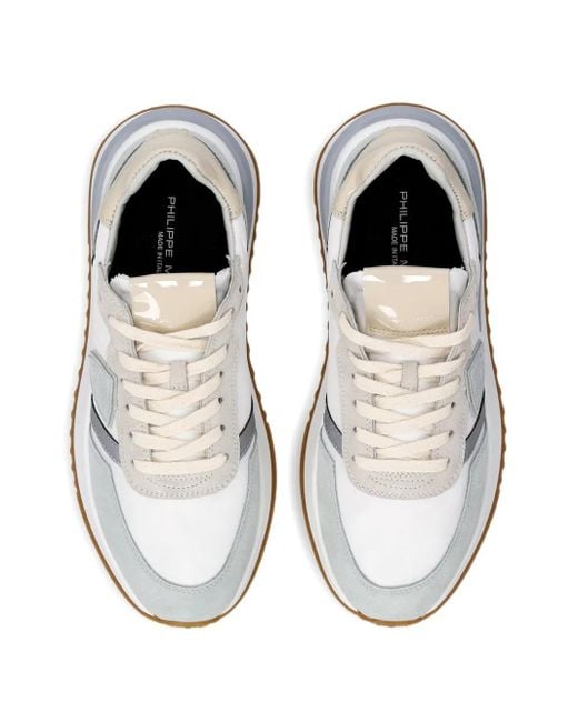 Philippe Model スエードパネル スニーカー White