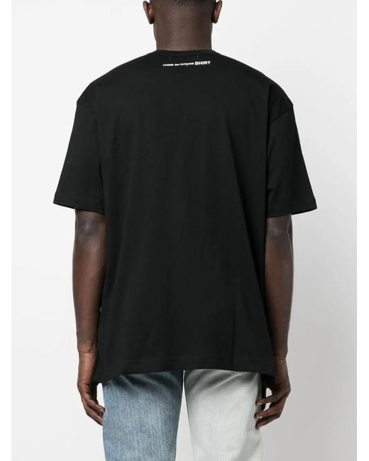 Comme des Garçons Black Crewneck Cotton T-Shirt for men