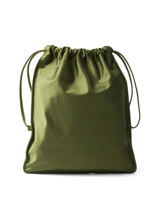 Prada Green Wish Silk Duchesse Pouch