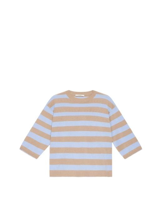 Maliparmi White Striped T-Shirt