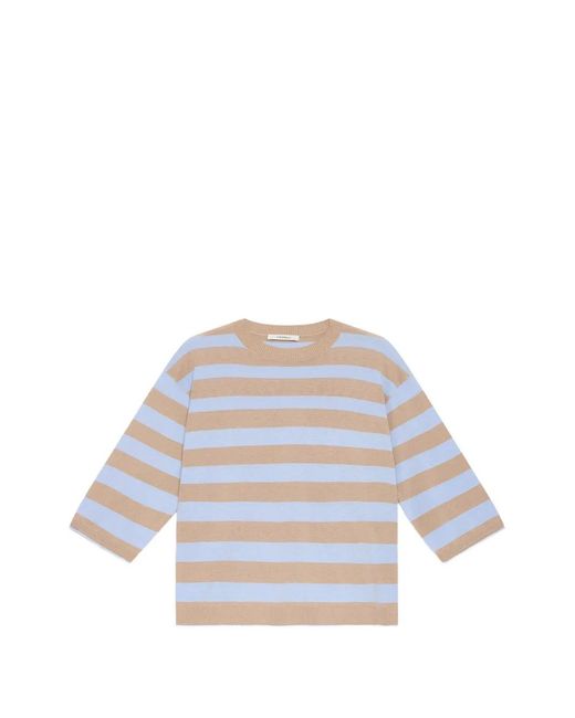 Maliparmi White Striped T-Shirt