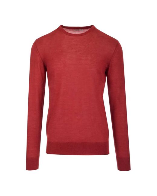 Al Duca D'aosta Red Crew-Neck Long-Sleeve T-Shirt for men