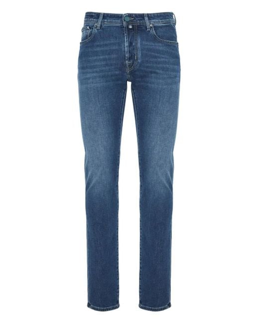 Jacob Cohen Blue Belt-Loop Jeans for men