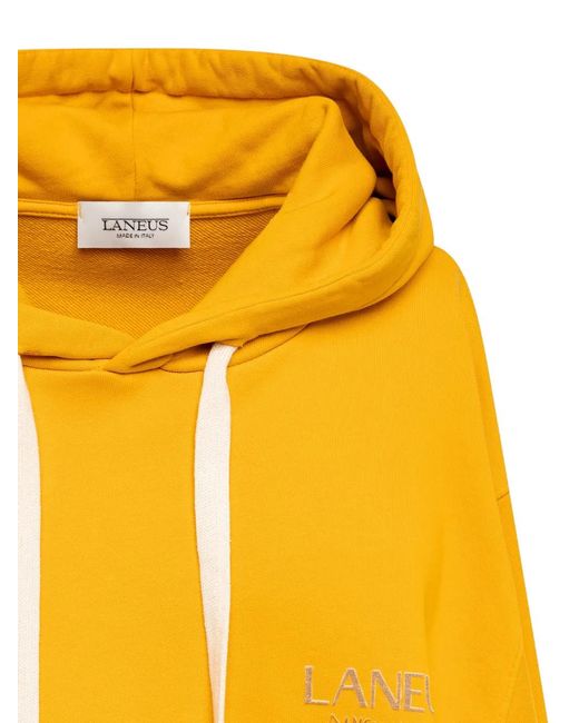 Sudadera Estampada Con Capucha Laneus de hombre de color Yellow