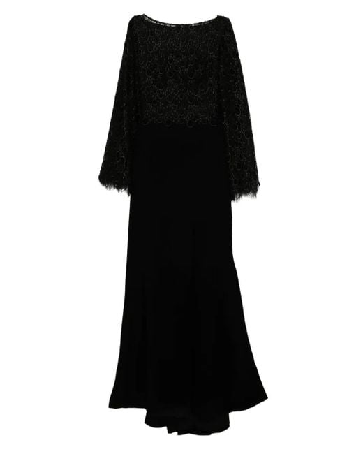 Saiid Kobeisy Black Guipurre Dress