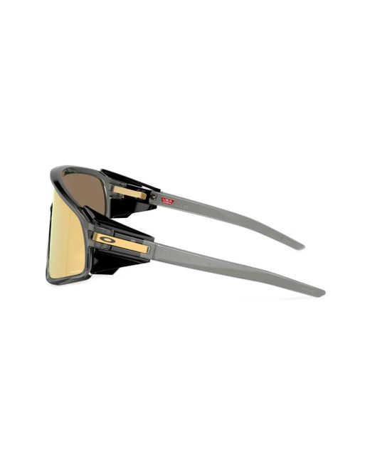 Oakley Yellow Latch Mask-Frame Sunglasses
