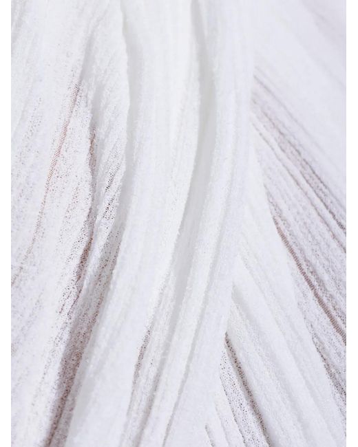 Balmain White Bead-Embellished Blouse