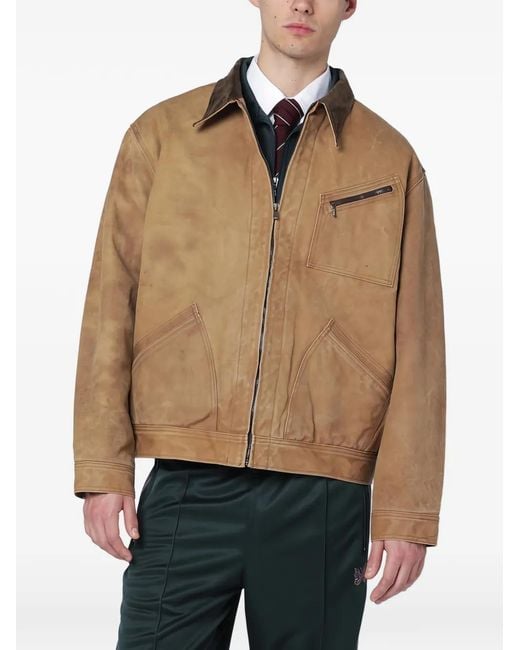 Needles Natural Contrast-Collar Jacket for men
