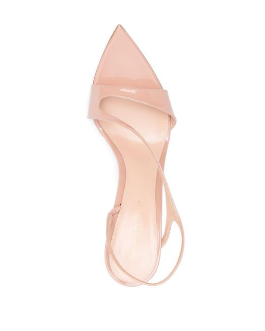 Gianvito Rossi Pink Mayfair 85mm Leather Sandals