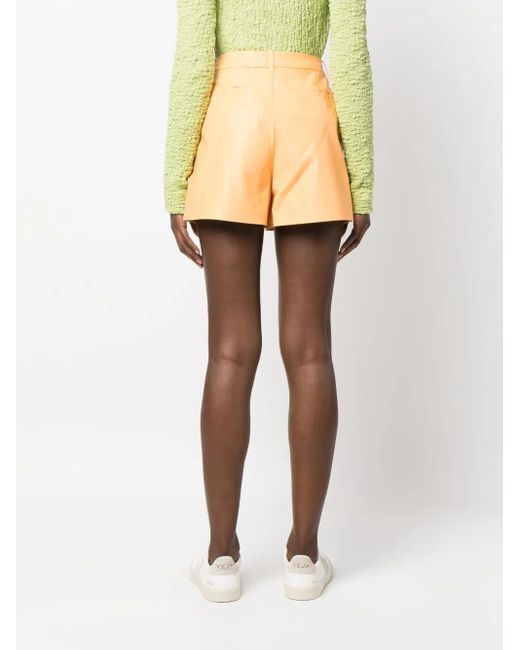 Stand Studio Orange Short Kirsty En Cuir Artificiel