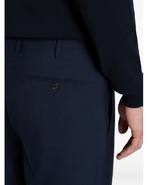 Slowear Plooibroek in het Blue voor heren