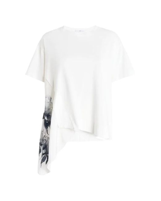 High White Regatta Floral-Print T-Shirt