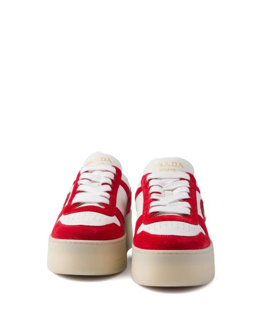 Prada Red Downtown Bold Sneakers