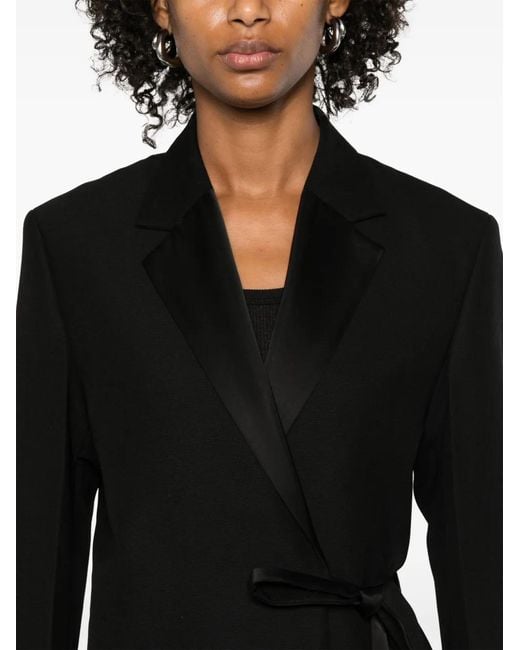 Totême Black Wool Blend Blazer Jacket