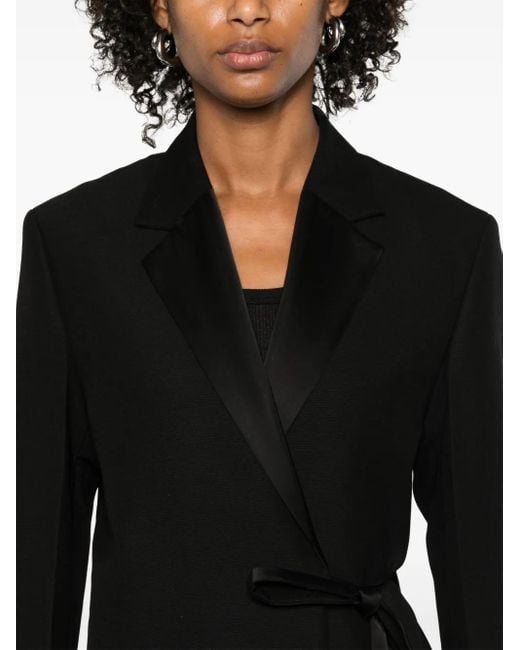 Totême Black Wool Blend Blazer Jacket