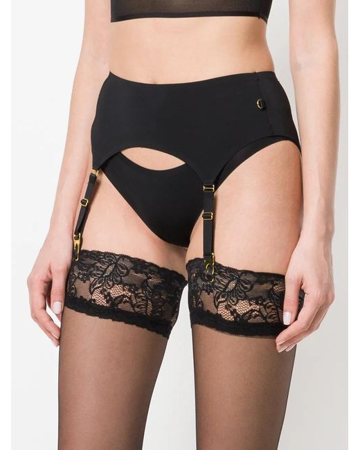 Maison Close Black Tapage Nocturne Garter Belt