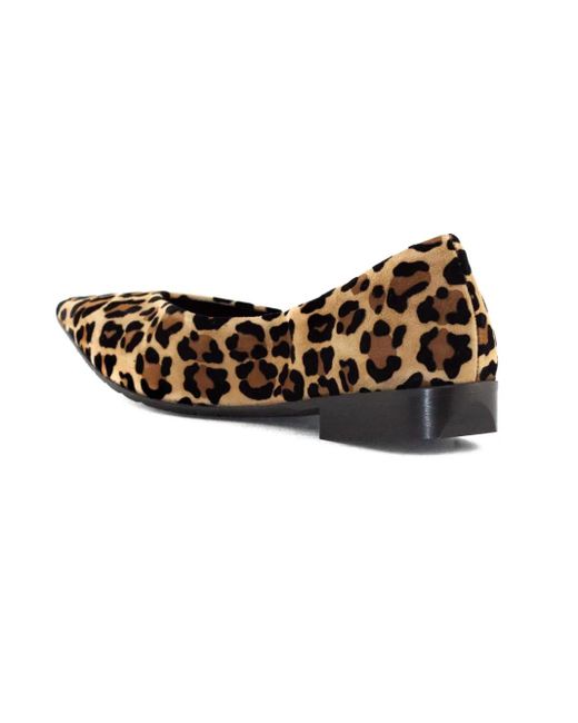 Mara Bini Brown Pointed-Toe Flat Pumps