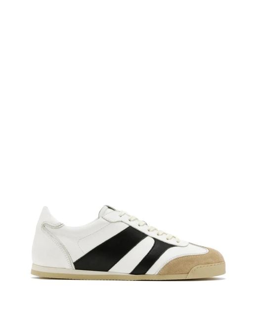 Collegium White Stripe Sneakers