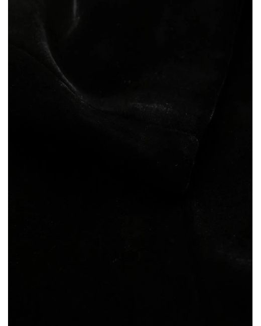 Ermanno Scervino Black Velvet Tapered Trousers