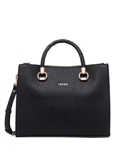 Liu Jo Black Tote Bag mit Logo