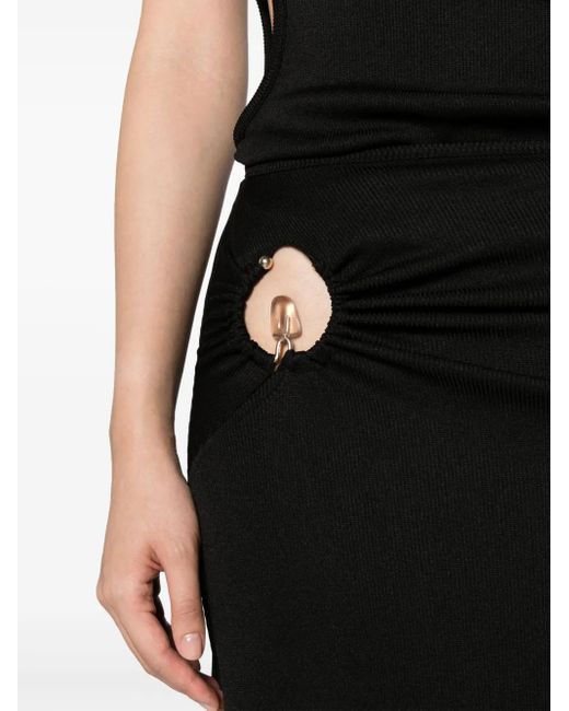 Christopher Esber Black Orbit Cut-Out Maxi Skirt