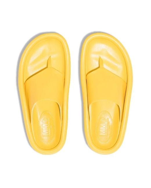 MM6 by Maison Margiela Yellow Thong Sandal