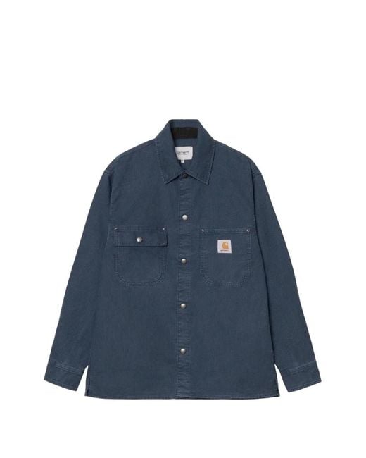 Carhartt Blue Parrish Shirt Jacket for men